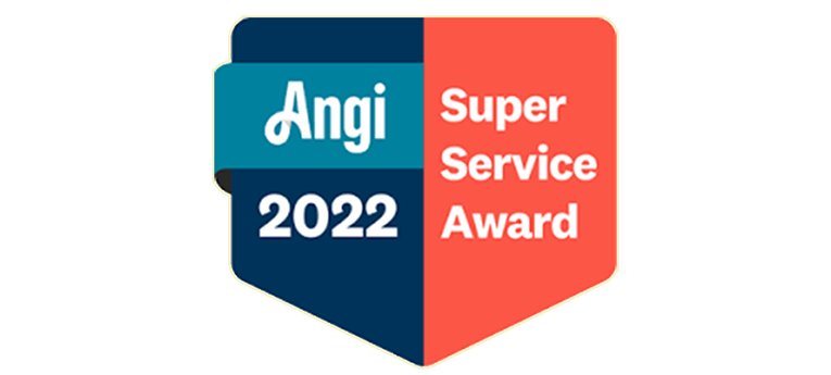 %Title% | Sal'S Heating &Amp; Cooling, Plumbing &Amp; Sewer Angi 2022 Super Service Award badge with blue and orange sections and white text.