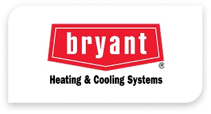 Bryant Heating & Cooling Systems logo with "bryant" in white letters on a red background above the text "Heating & Cooling Systems" in black.
