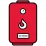 Red icon of a boiler or water heater with a flame symbol in the center, indicating a gas-powered appliance.