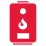 Red icon of a water heater or boiler with a flame symbol in the center, indicating heating or hot water functionality.